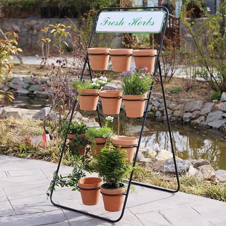 12 Ceramic Pot Planter Stand - 4 Seasons Home Gadgets