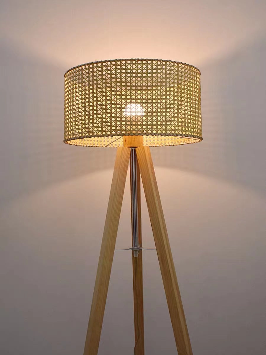 158cm Isla Rattan Mesh Tripod Floor Lamp - 4 Seasons Home Gadgets