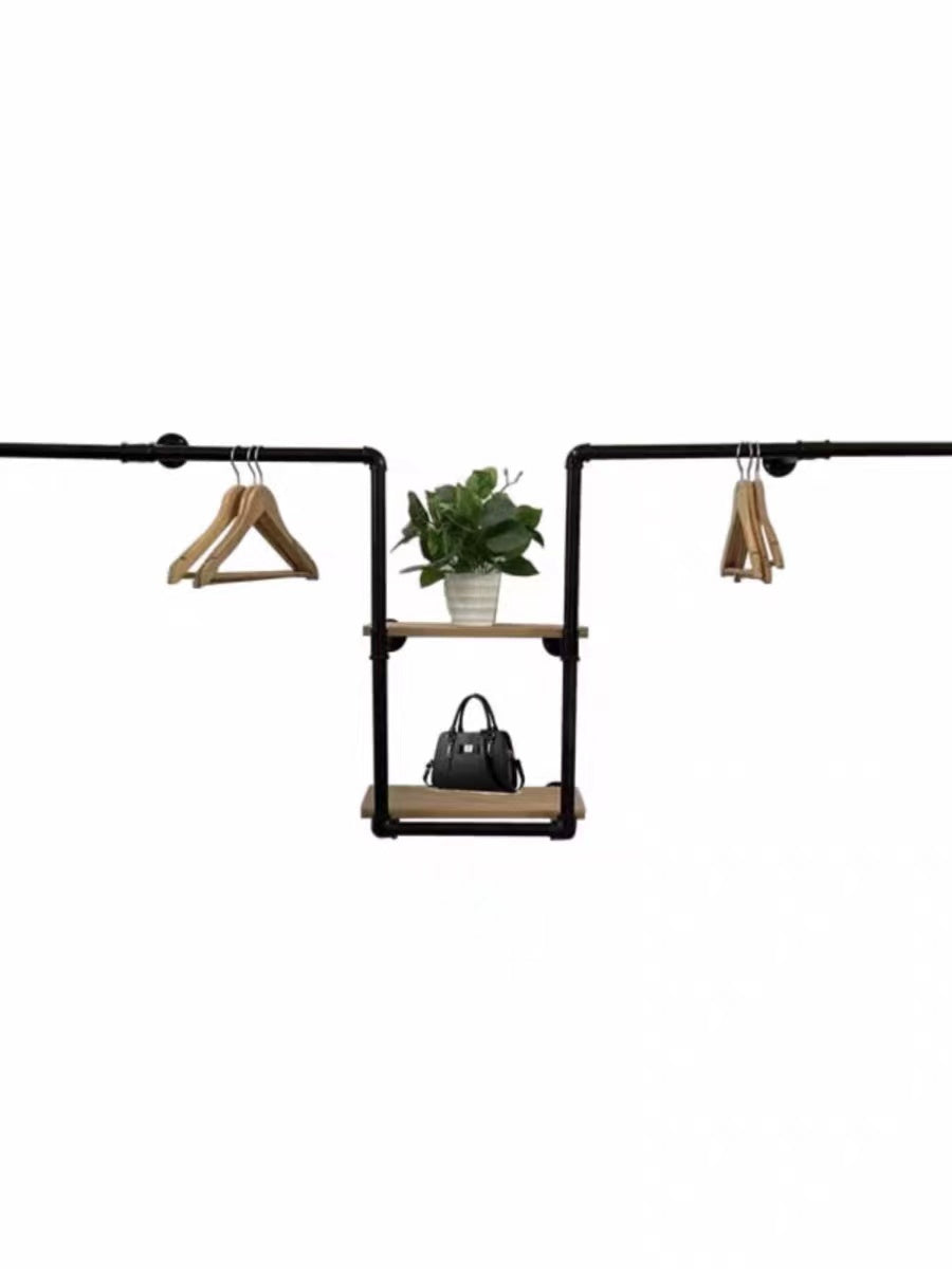 207cm Wall Mounted Clothes Rack - 4 Seasons Home Gadgets