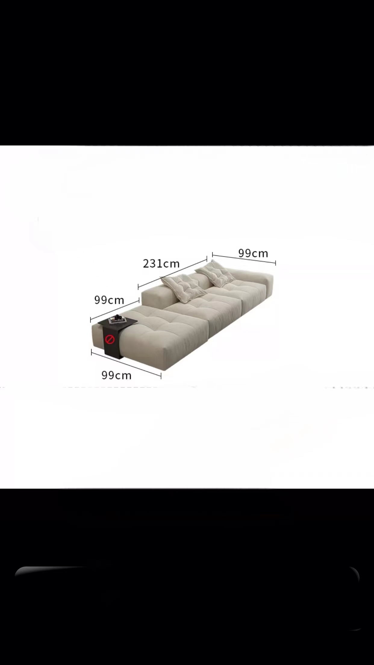 264-429cm Wide Polyester Reversible Modular Sofa & Chaise - 4 Seasons Home Gadgets