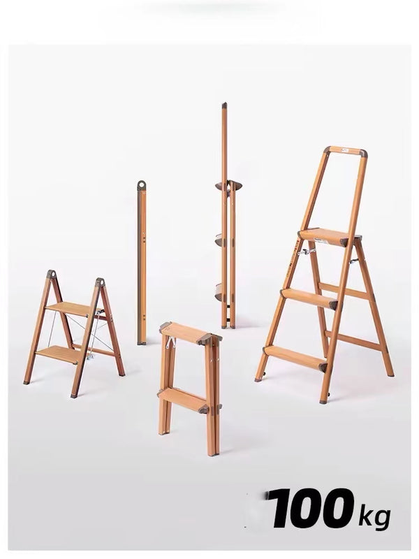 3 Step Wood Folding Ladder - 4 Seasons Home Gadgets