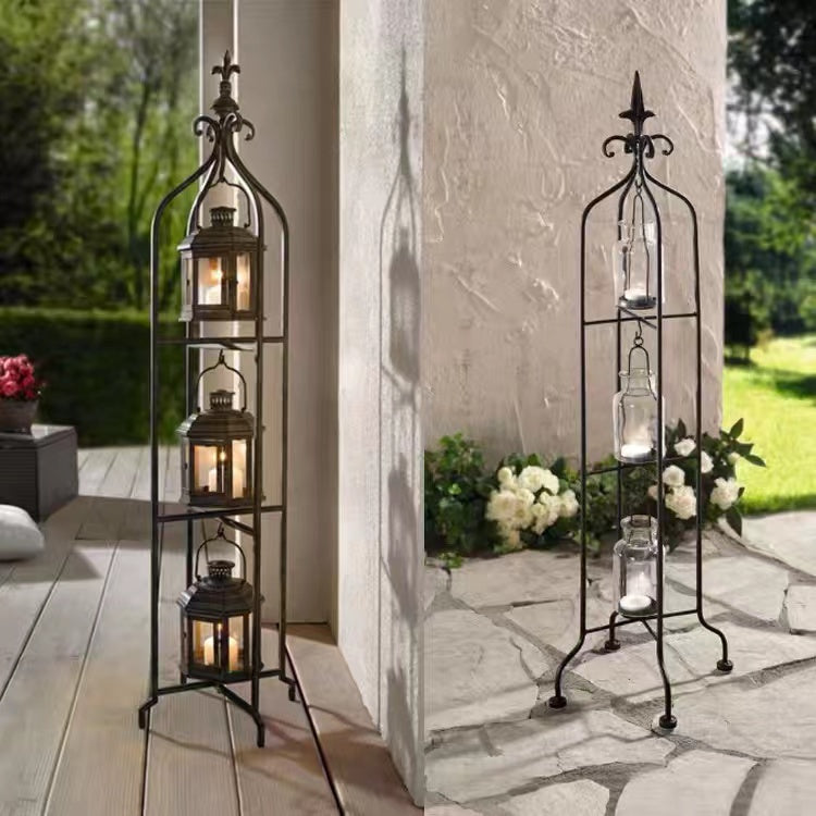 85cm Metal Floor Lantern - 4 Seasons Home Gadgets