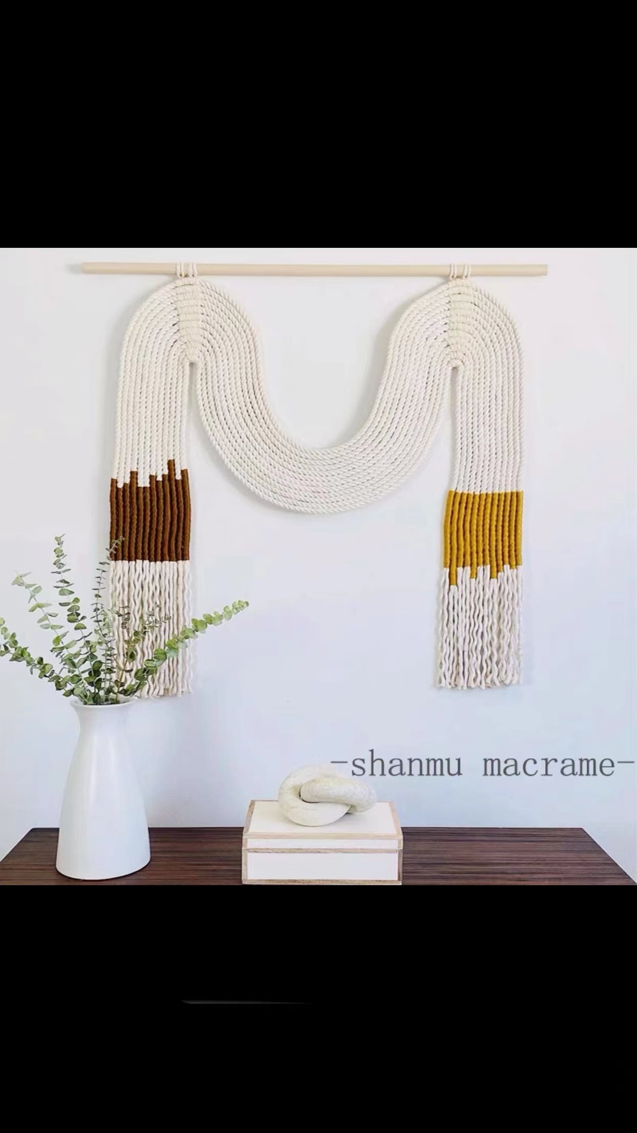 Abstract Fiber Wall Hanging - 4 Seasons Home Gadgets