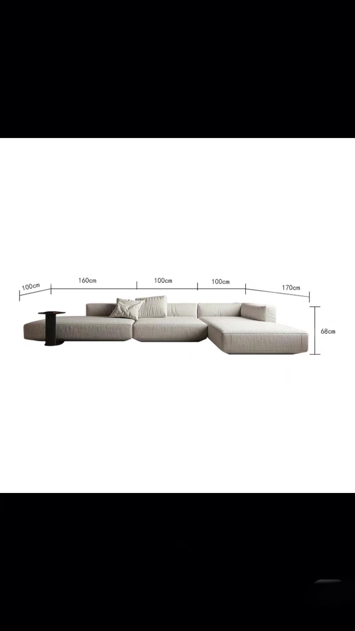 Ambriana 3 Piece Upholstered Sectional Sofa - 4 Seasons Home Gadgets