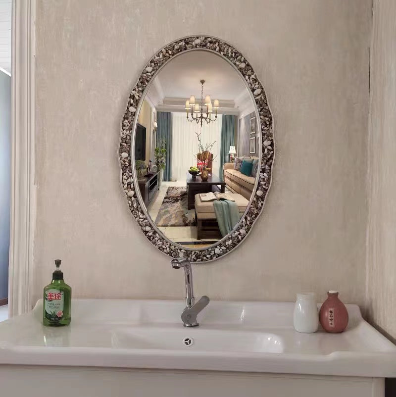 Annica Round Pebbles Wall Mirror - 4 Seasons Home Gadgets