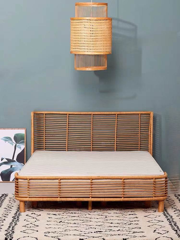 Arlie Rattan Bed - 4 Seasons Home Gadgets