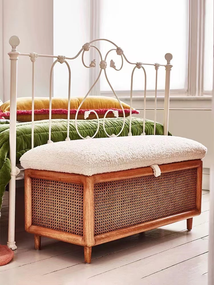 Armalda Rattan Storage Bench