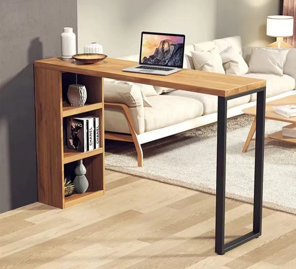 Ashton Dining Table With Side Shelves - 4 Seasons Home Gadgets