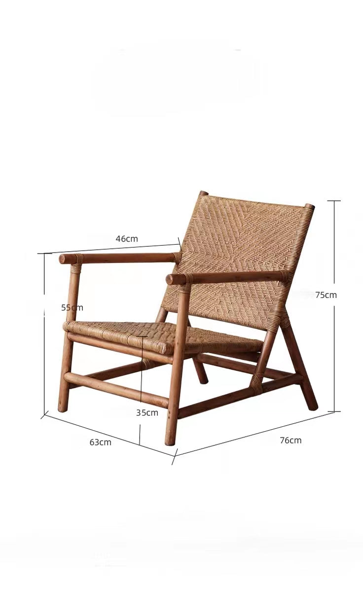 Babb Rattan Armchair - 4 Seasons Home Gadgets