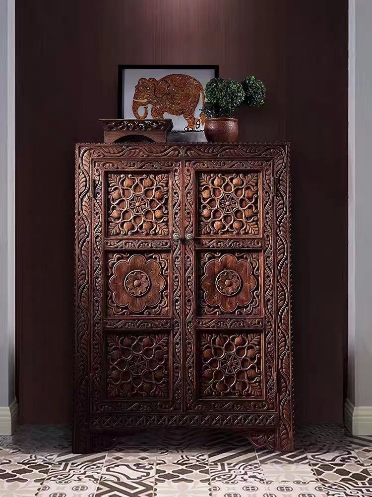 Beyla Wood Shoe Storage Cabinet - 4 Seasons Home Gadgets