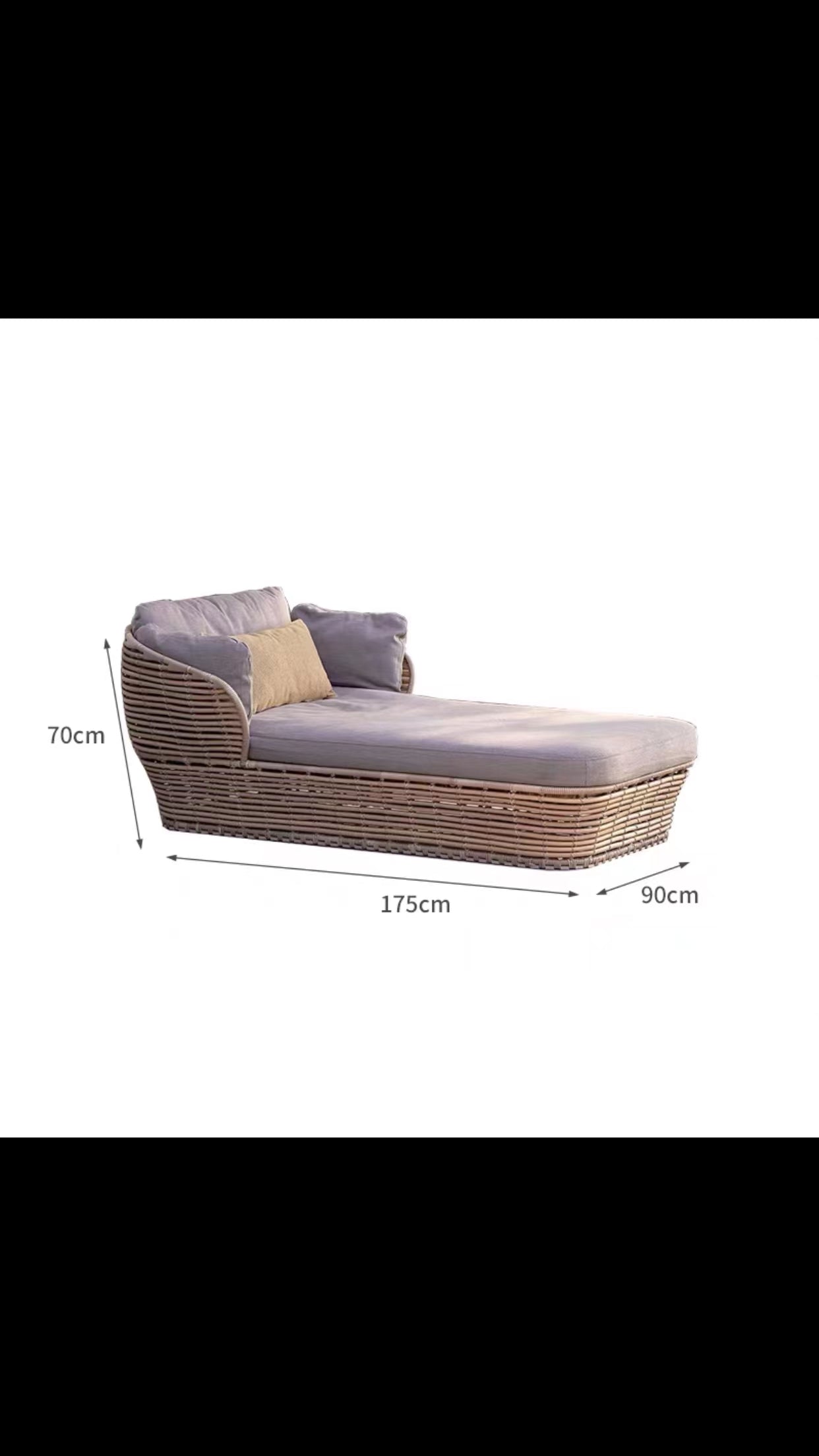 Cadeo Bamboo Daybed - 4 Seasons Home Gadgets