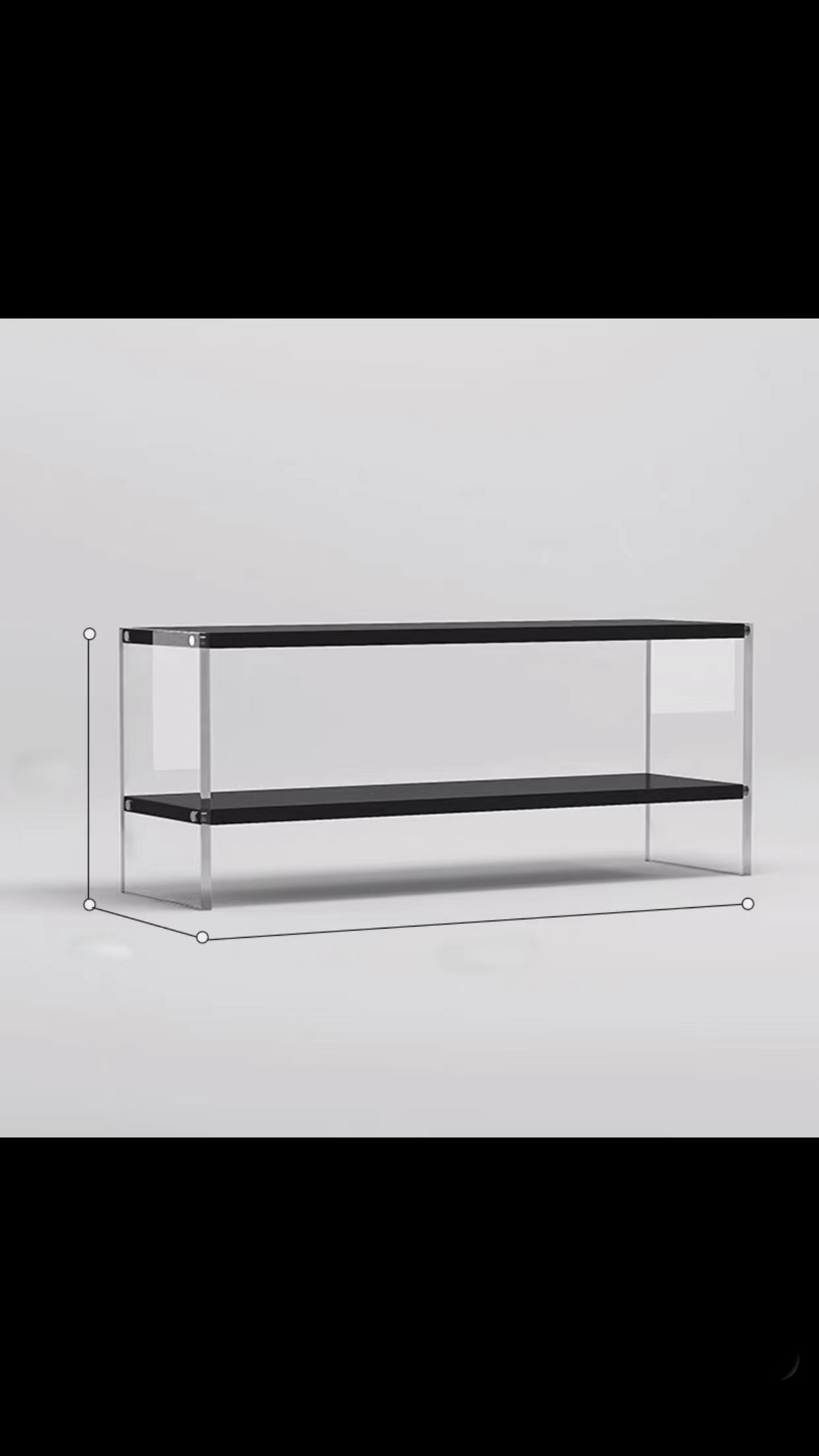 Calysta Acrylic Bookcase Shelf - 4 Seasons Home Gadgets