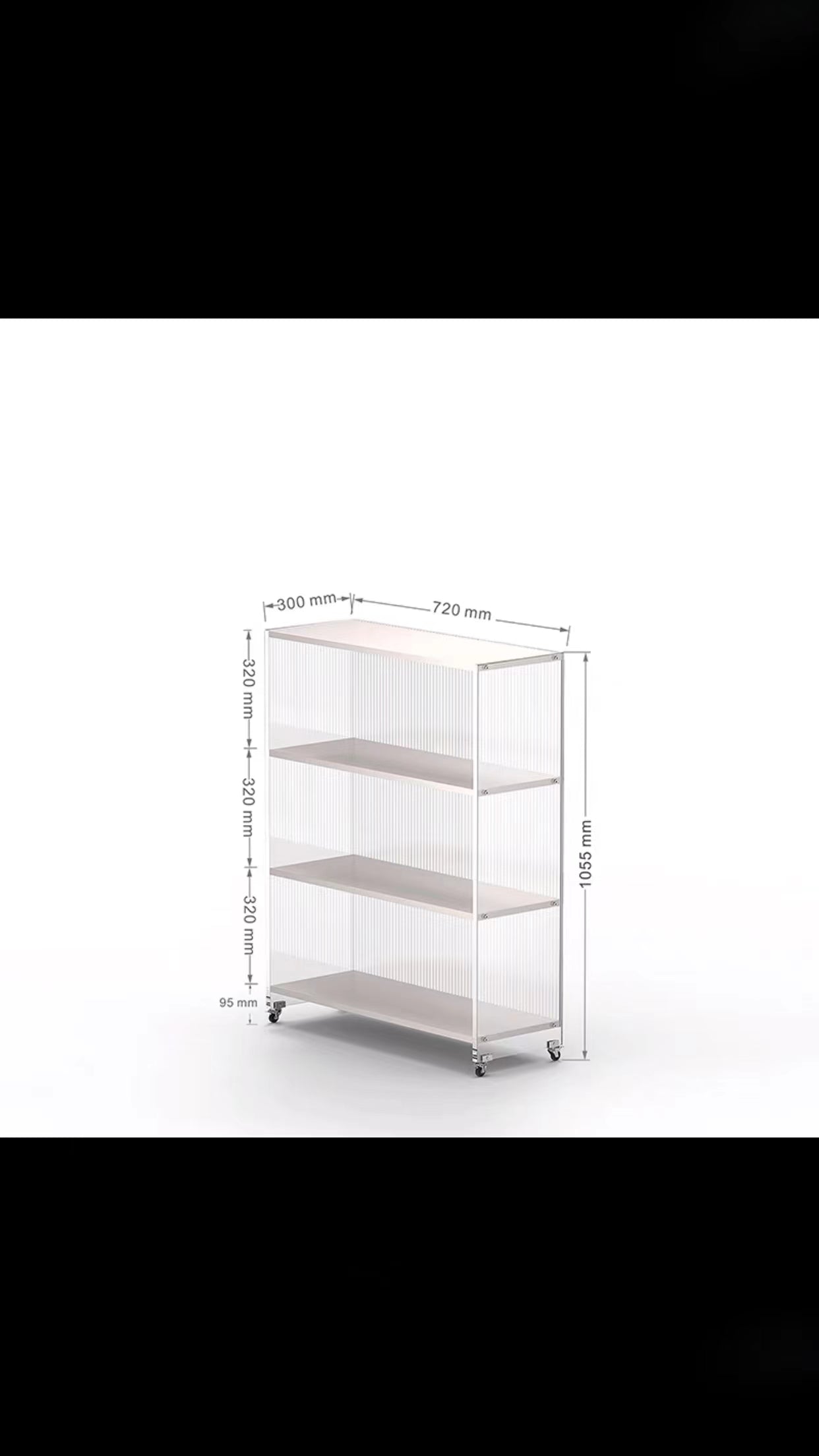 Candice Acrylic Etagere Bookcase - 4 Seasons Home Gadgets