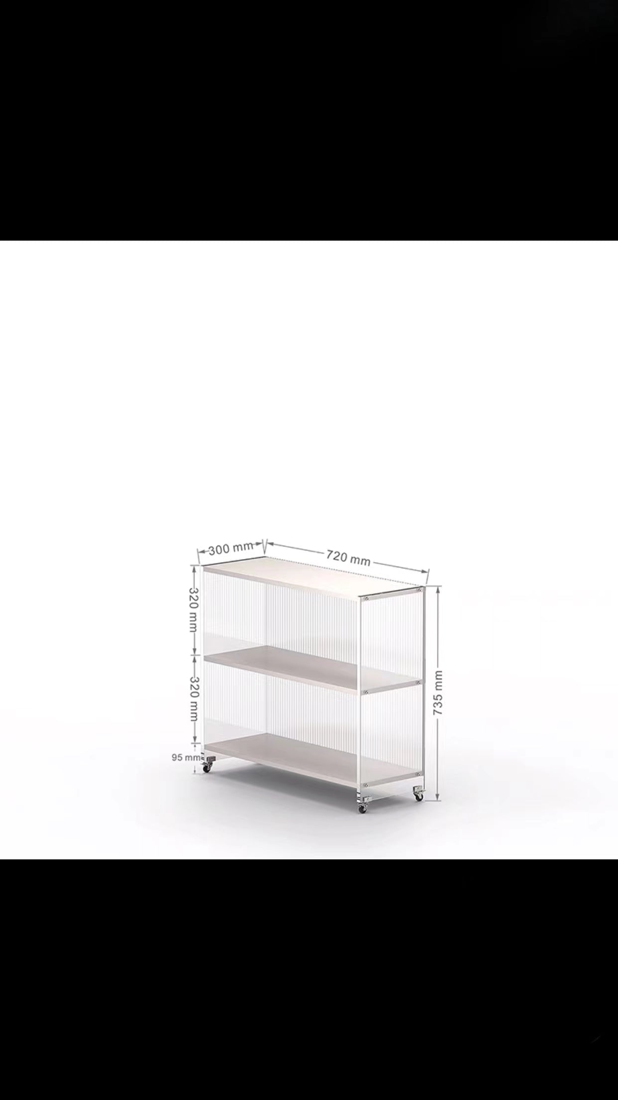 Candice Acrylic Etagere Bookcase - 4 Seasons Home Gadgets