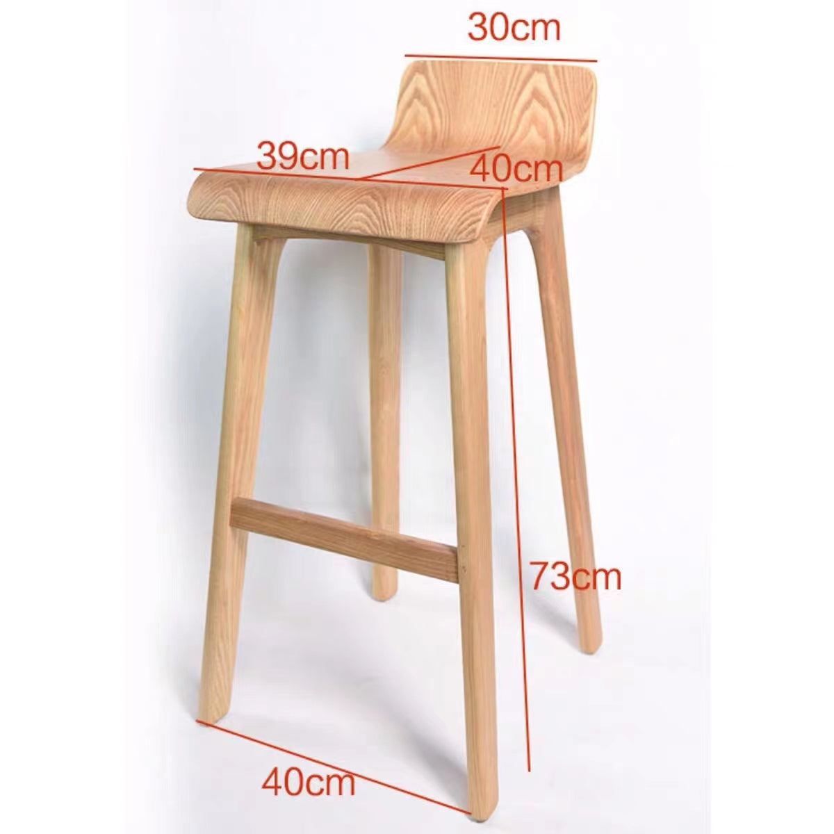 Carlson Solid Wood Stool - 4 Seasons Home Gadgets