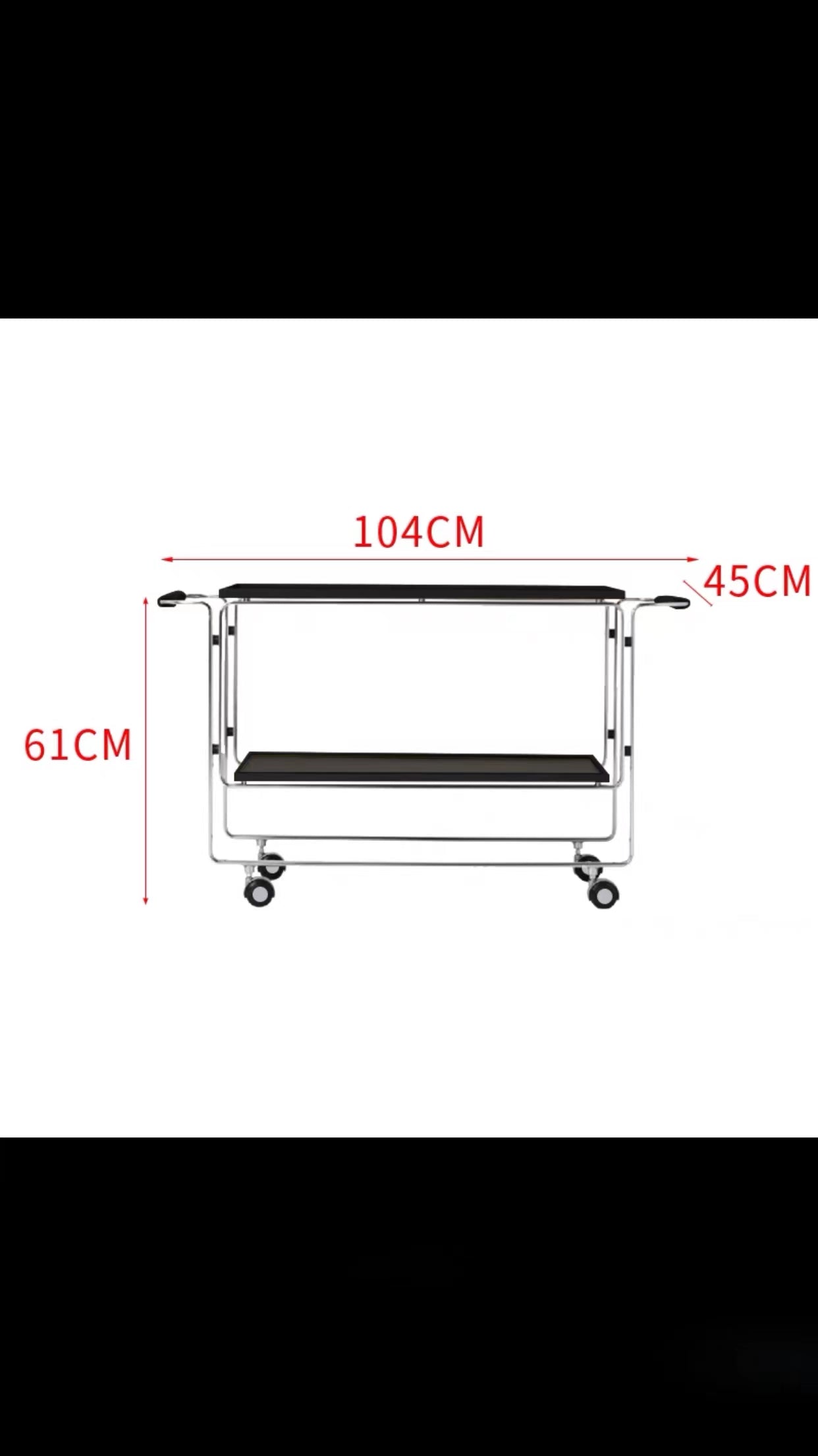 Chappotin Stainless Steel Bar Cart - 4 Seasons Home Gadgets