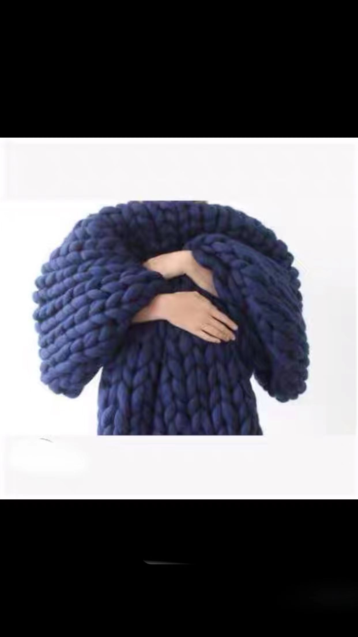 Chunky Knit Blanket Throw - 4 Seasons Home Gadgets