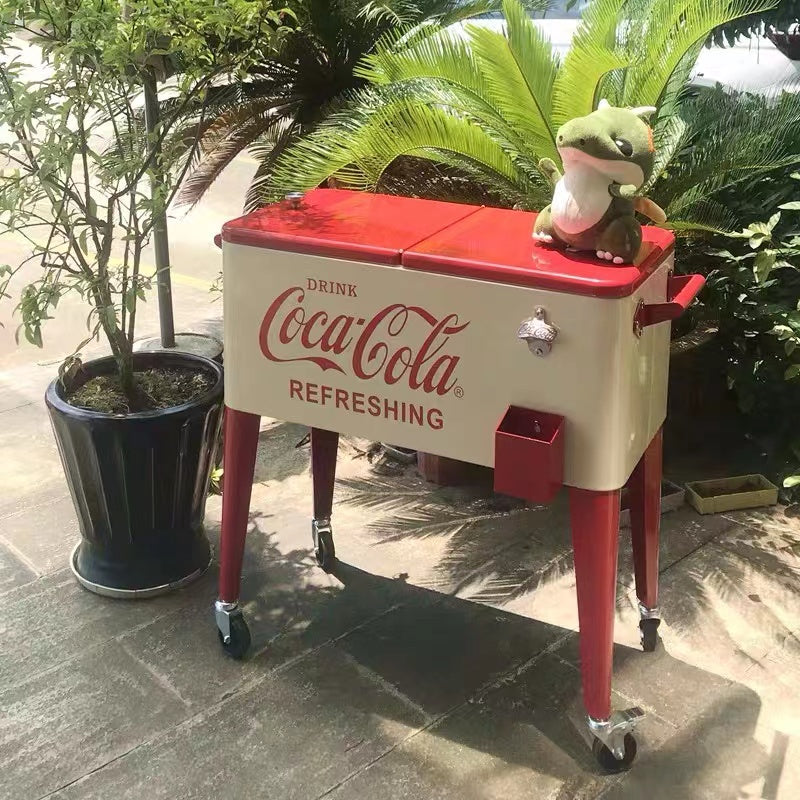 Coca-Cola 75Lt Ice Chest Cooler On Wheels - 4 Seasons Home Gadgets