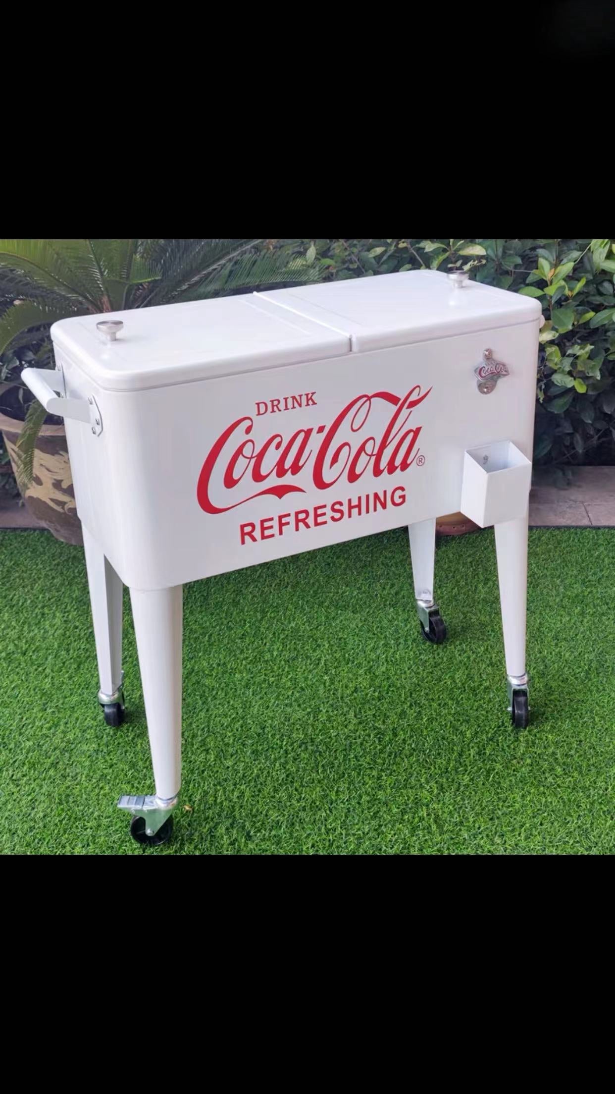 Coca-Cola 75Lt Ice Chest Cooler On Wheels - 4 Seasons Home Gadgets