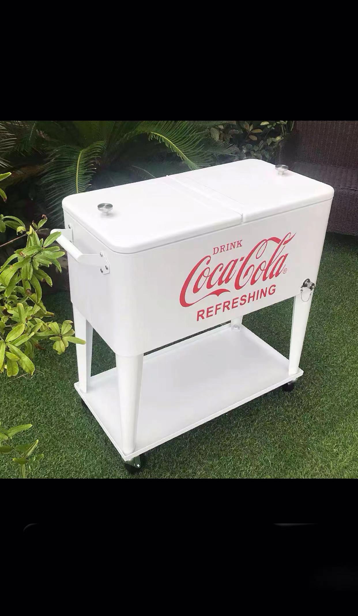 Coca-Cola 75Lt Ice Chest Cooler On Wheels - 4 Seasons Home Gadgets