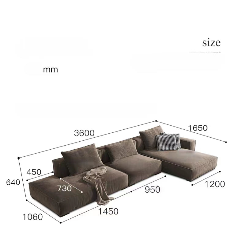 Cube Upholstered Sectional Sofa - 4 Seasons Home Gadgets