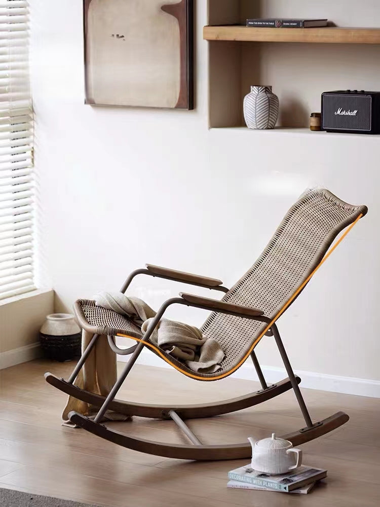 Cummington Wicker Rocking Chair - 4 Seasons Home Gadgets