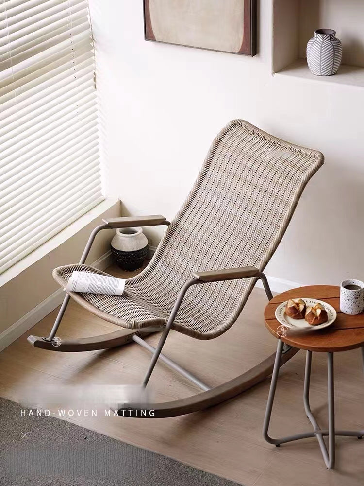 Cummington Wicker Rocking Chair - 4 Seasons Home Gadgets