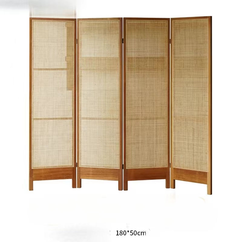 Elisa 3 Panel Rattan Folding Room Divider - 4 Seasons Home Gadgets