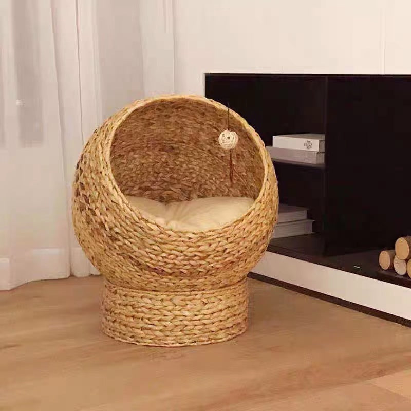 Esperanza Rattan Cat Bed - 4 Seasons Home Gadgets