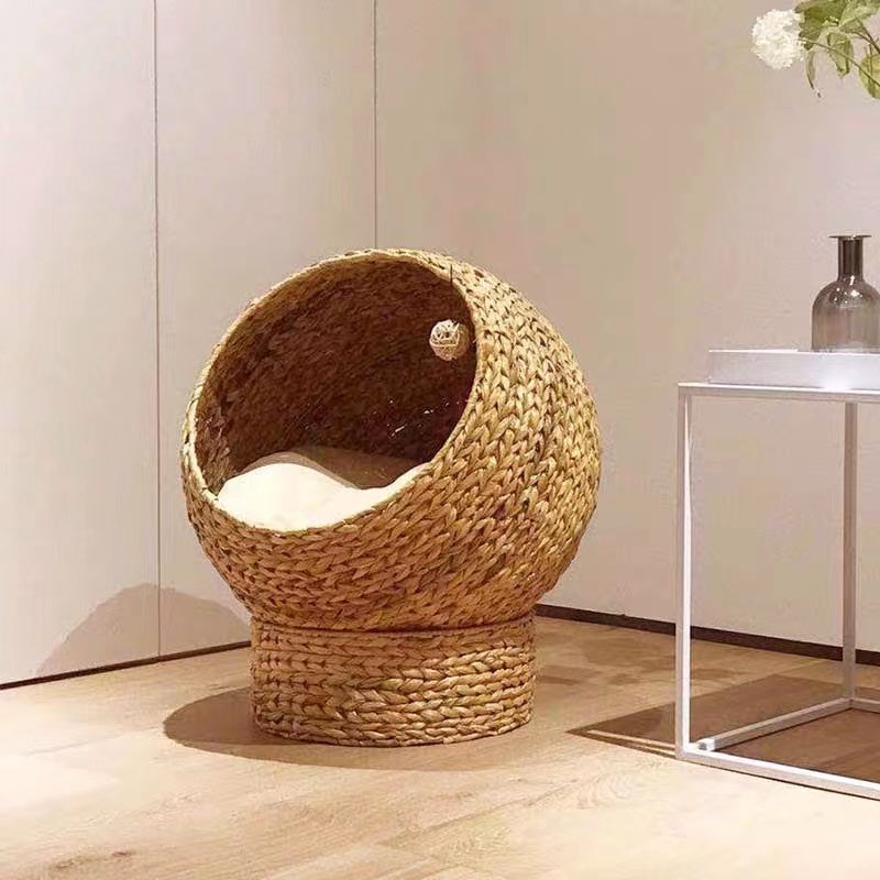 Esperanza Rattan Cat Bed - 4 Seasons Home Gadgets