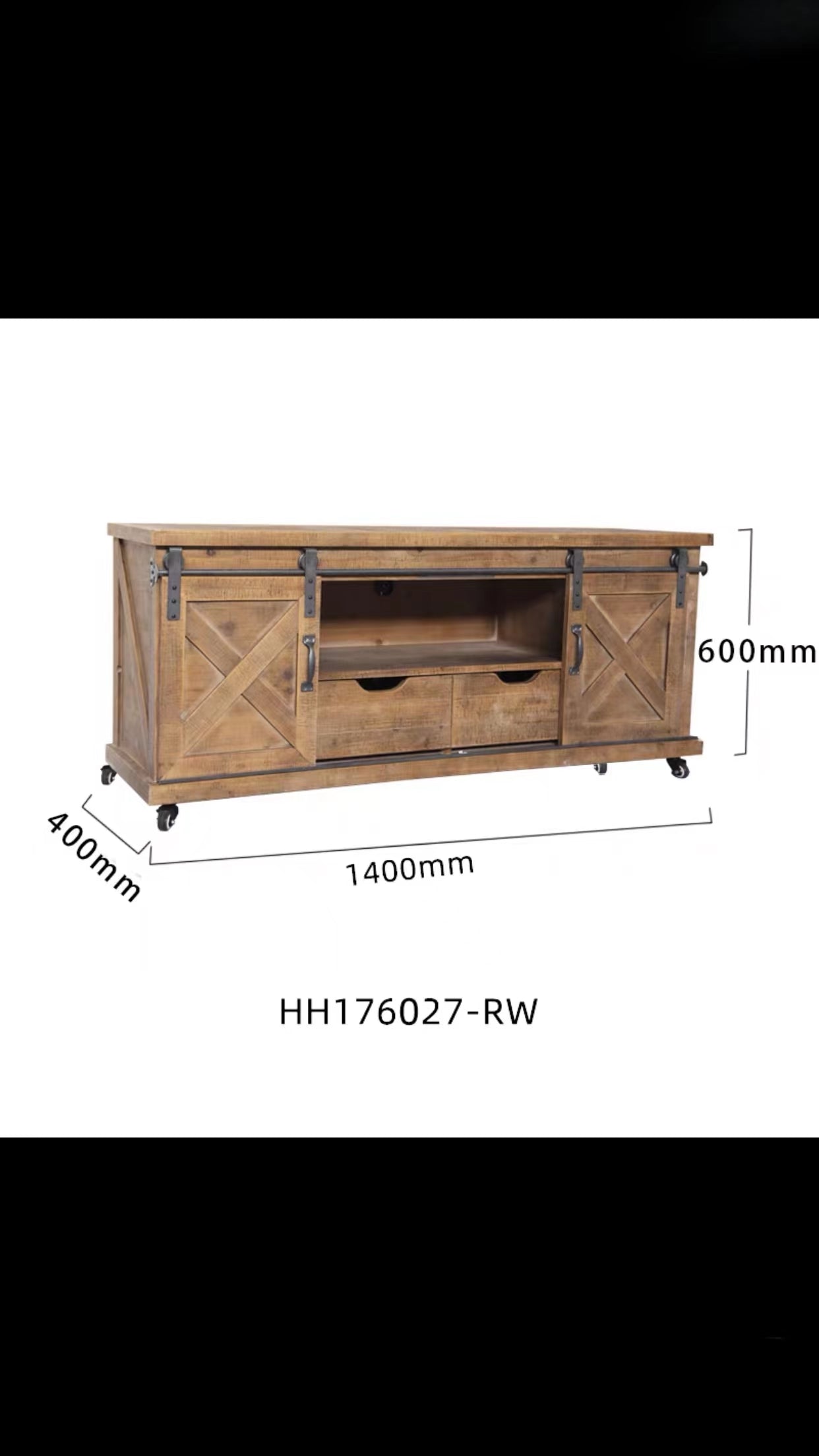 Evesham Solid Wood Sideboard - 4 Seasons Home Gadgets