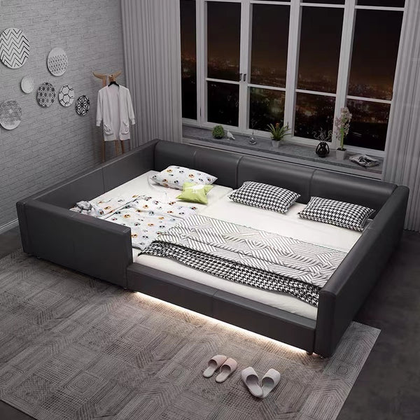 Extra Large Upholstered Daybed With Side Bed - 4 Seasons Home Gadgets