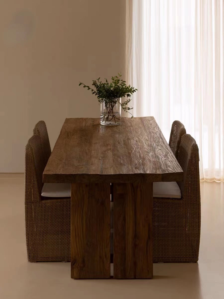 Fidenzio Solid Wood Dining Table - 4 Seasons Home Gadgets