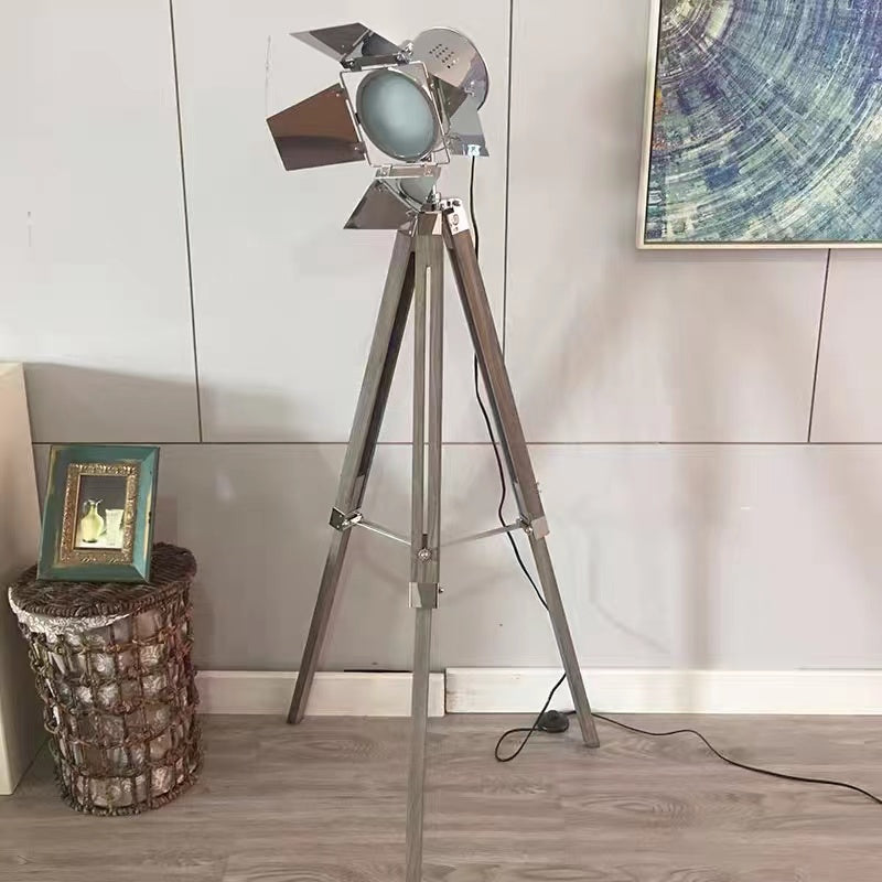 Fred Walnut Tripod Floor Lamp - 4 Seasons Home Gadgets