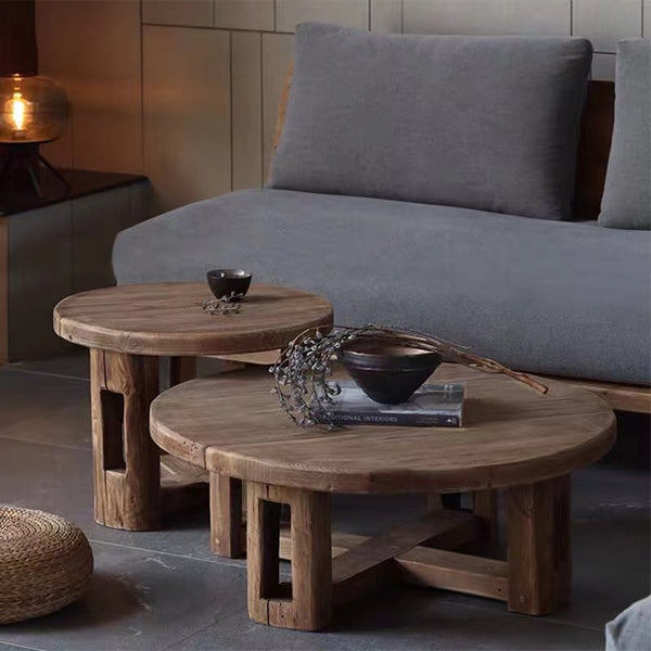Gabir Solid Wood Coffee Table - 4 Seasons Home Gadgets