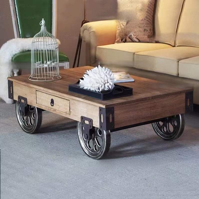 Hovey Wood Coffee Table - 4 Seasons Home Gadgets