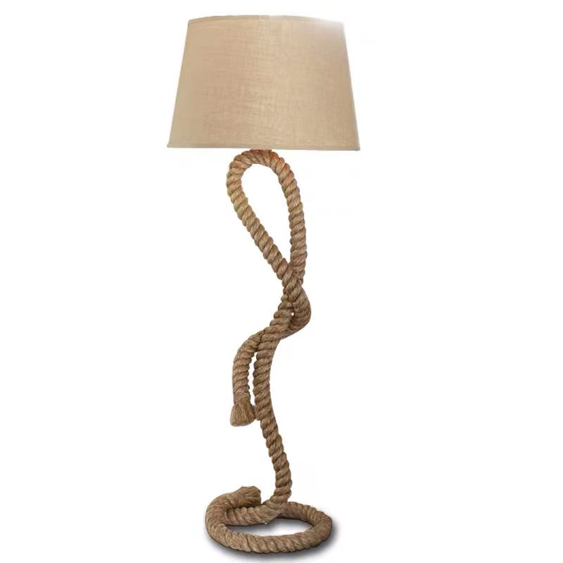 Kennebec Boho Rope Floor Lamp - 4 Seasons Home Gadgets