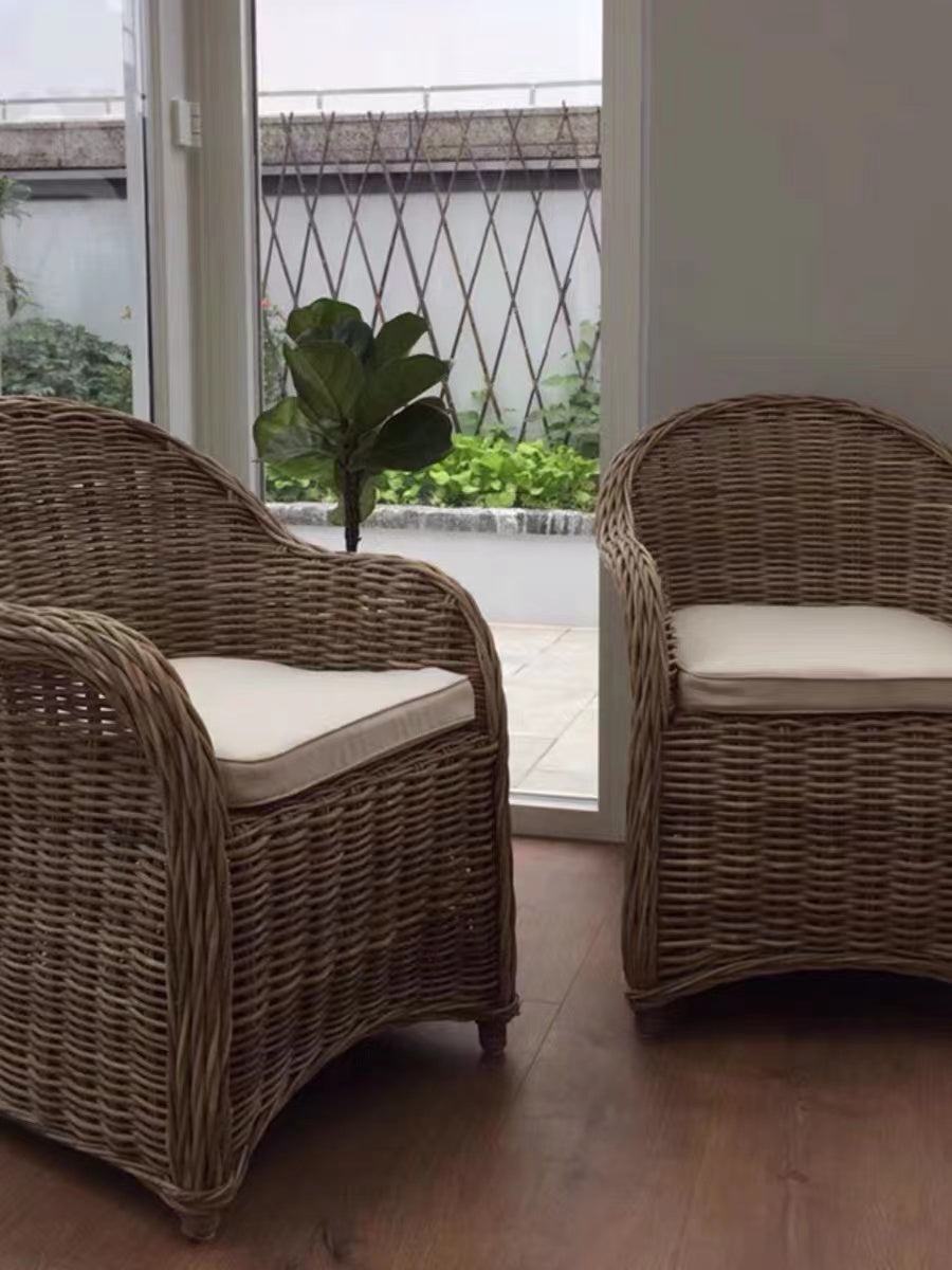 Lacombe Rattan Armchair - 4 Seasons Home Gadgets