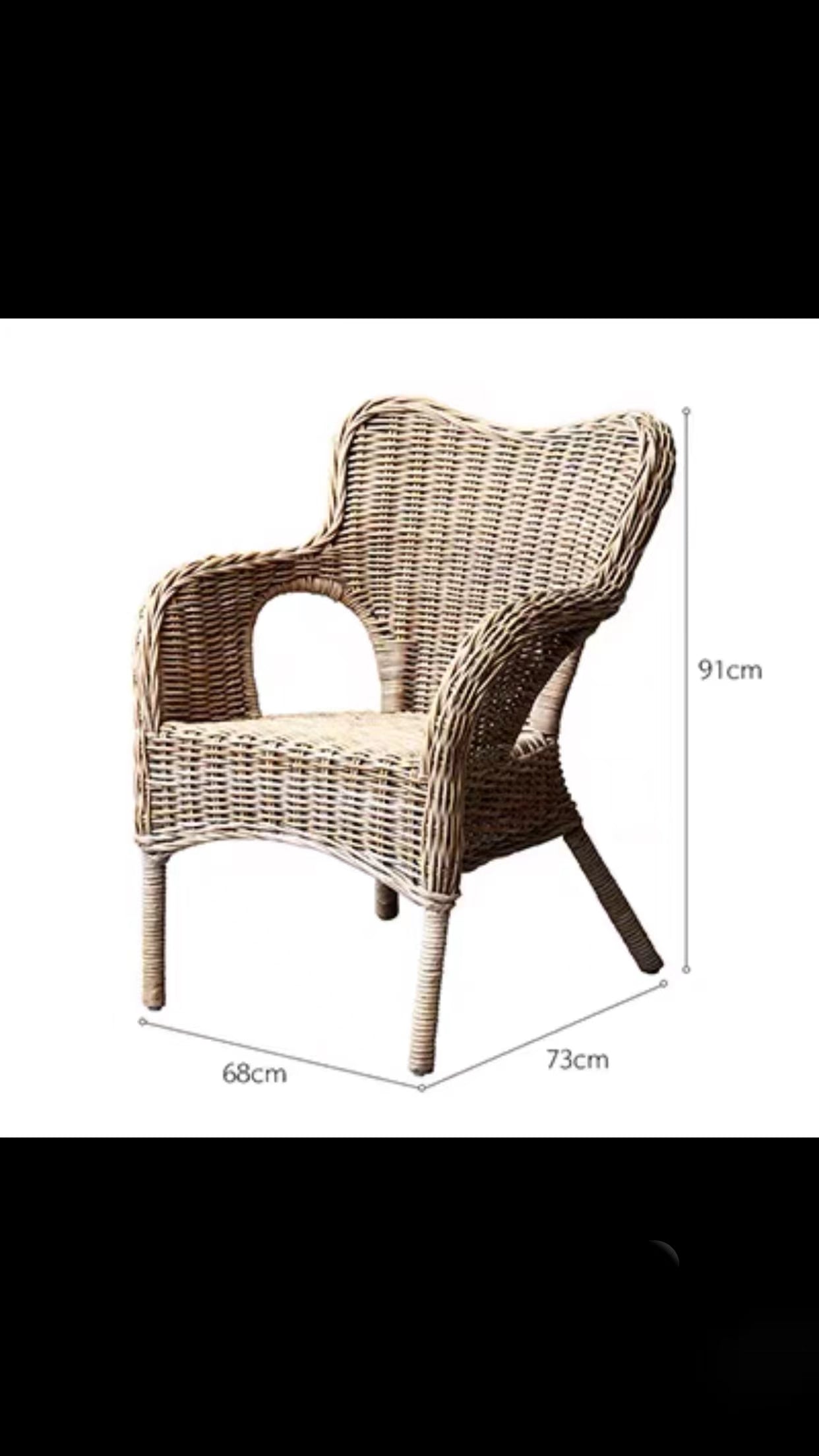 Lacombe Rattan Armchair - 4 Seasons Home Gadgets