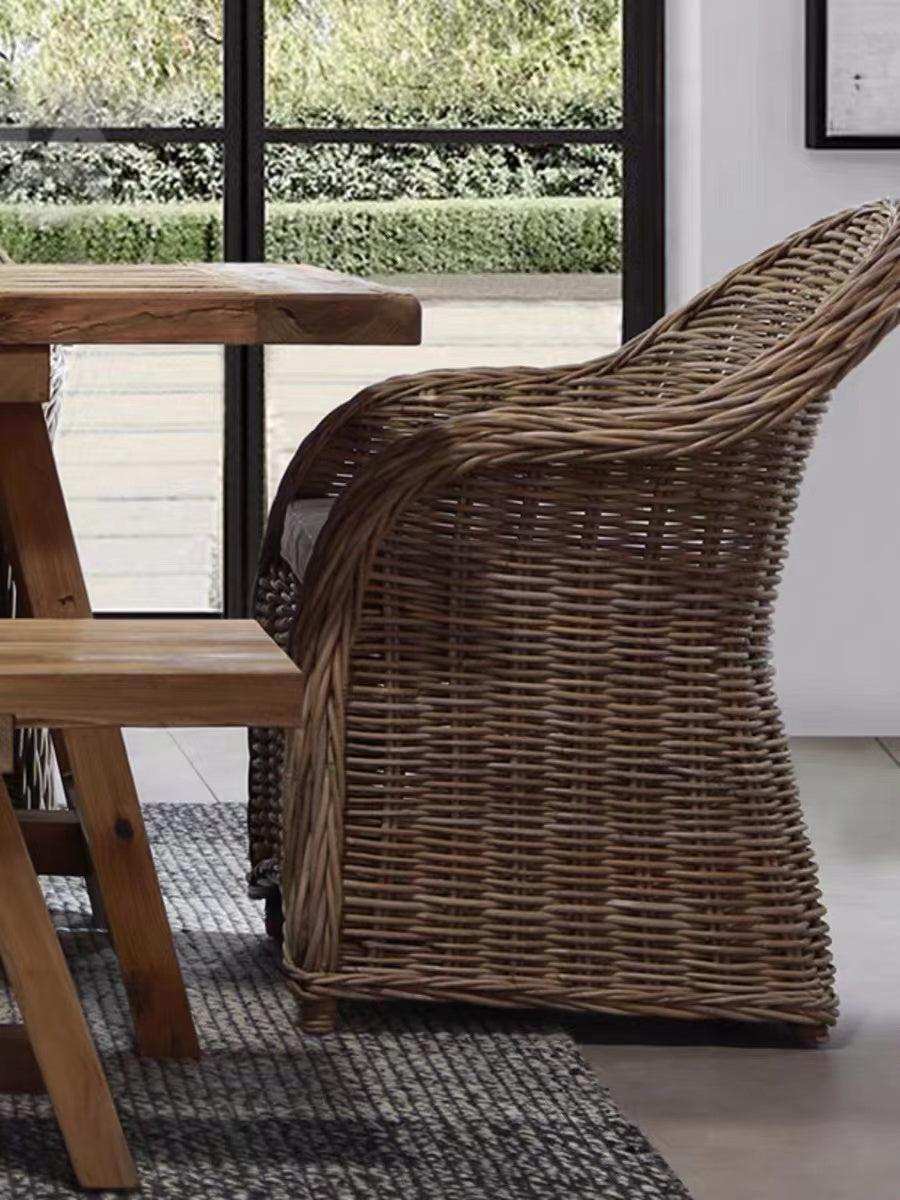 Lacombe Rattan Armchair - 4 Seasons Home Gadgets