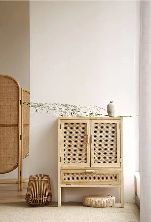 Markley Rattan Cabinet - 4 Seasons Home Gadgets