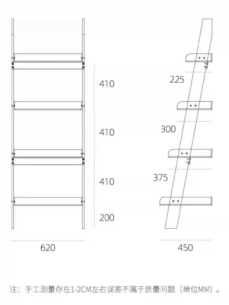 Mirabella Acrylic Ladder Bookcase - 4 Seasons Home Gadgets