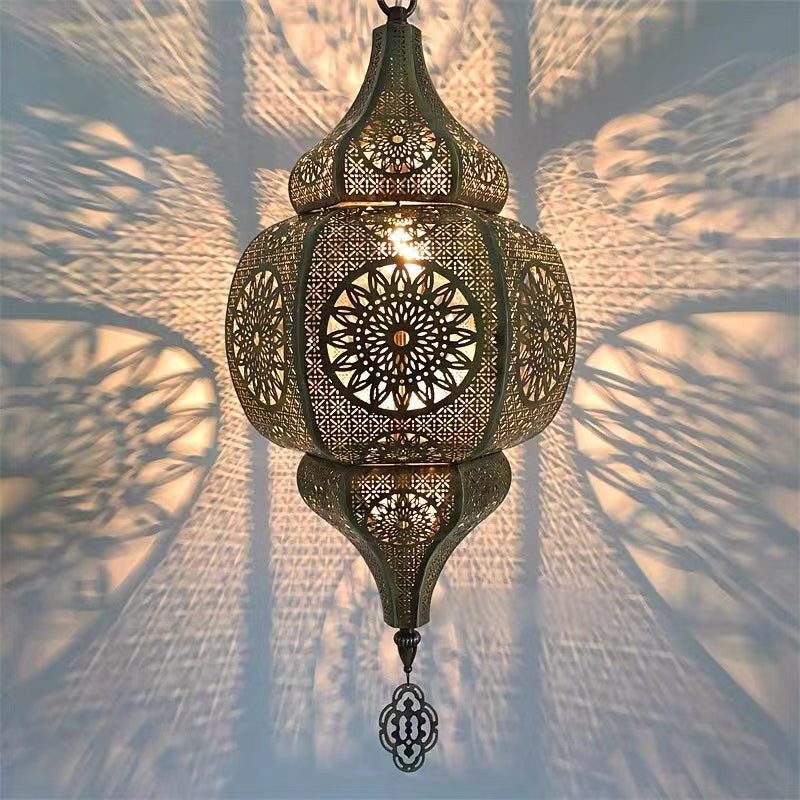 Moroccan Style Hanging Lantern Ceiling Light - 4 Seasons Home Gadgets