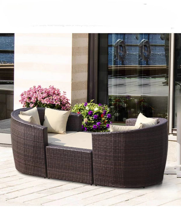 Outdoor Club Chairs Conversation Set - 4 Seasons Home Gadgets