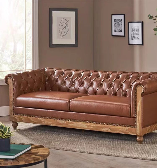 Pausch Vegan Leather Sofa - 4 Seasons Home Gadgets
