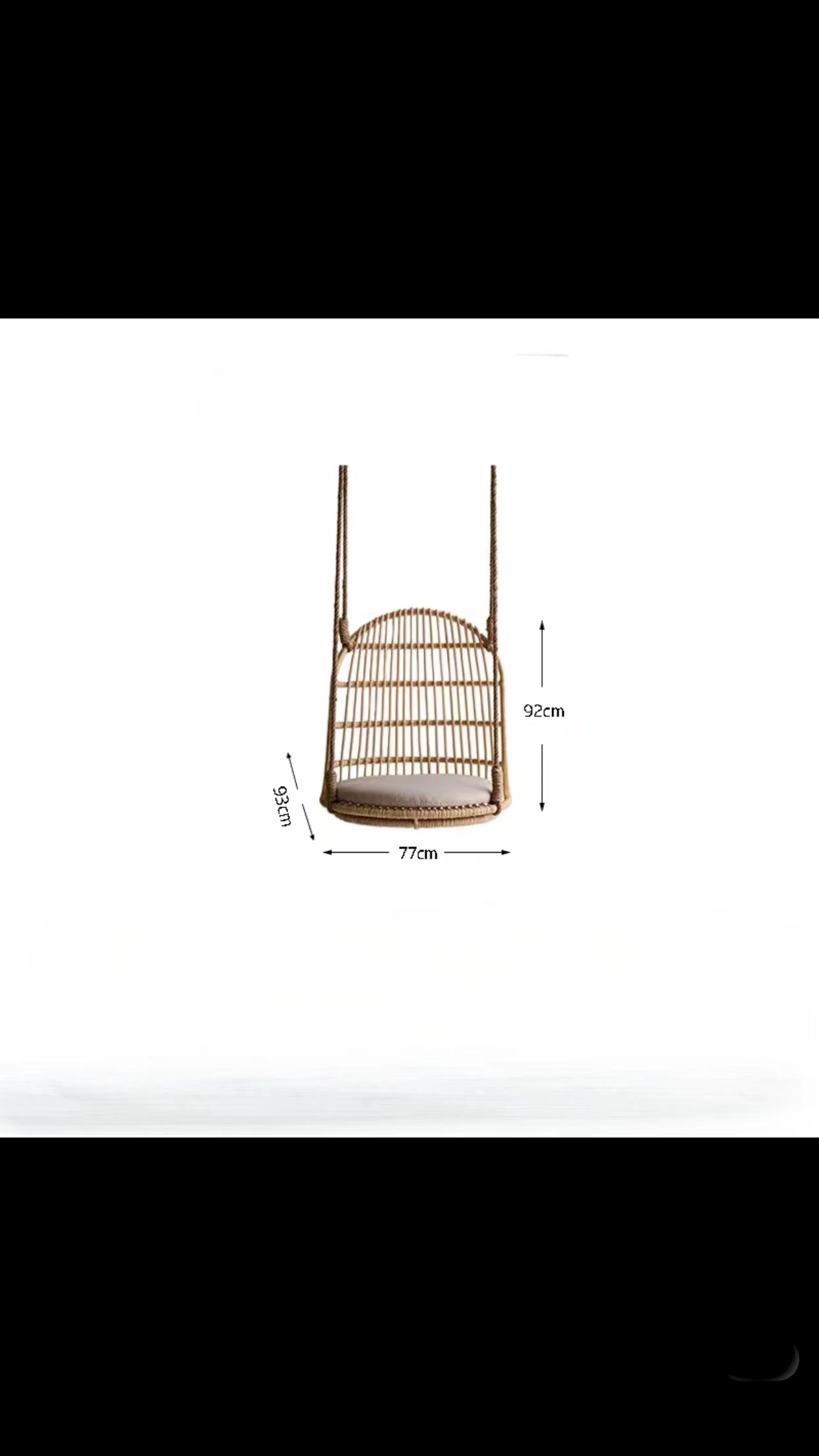 Rattan Porch Swing Hammock - 4 Seasons Home Gadgets