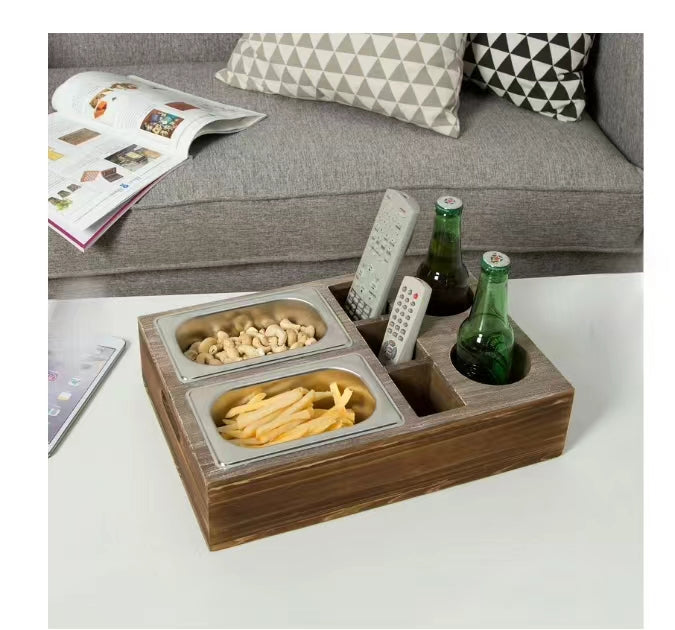 Remote Control & Snacks Serving Tray Caddy - 4 Seasons Home Gadgets