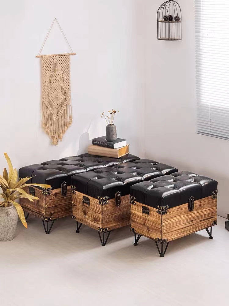 Retro Sitting Storage Bench - 4 Seasons Home Gadgets