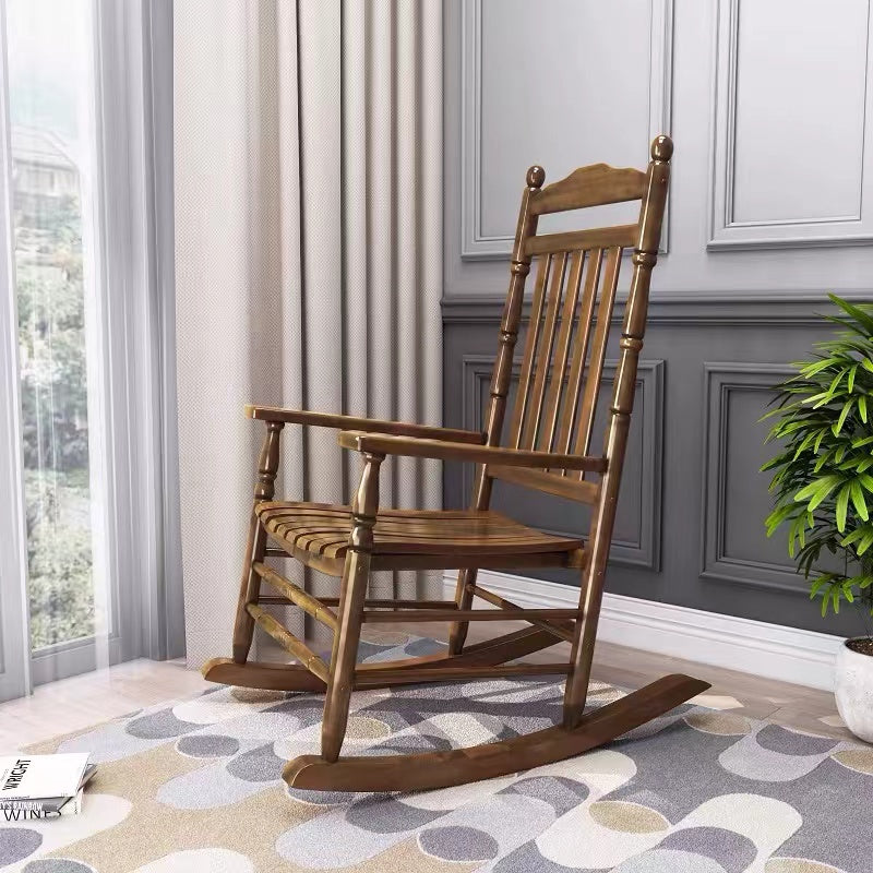 Rockhampton Wood Rocking Chair - 4 Seasons Home Gadgets