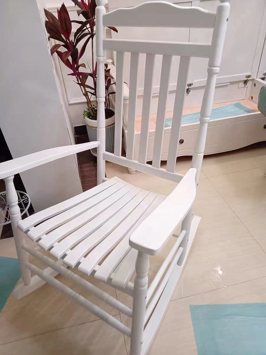 Rockhampton Wood Rocking Chair - 4 Seasons Home Gadgets